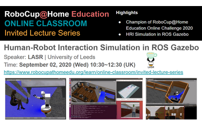 Human-Robot Interaction Simulation in ROS Gazebo