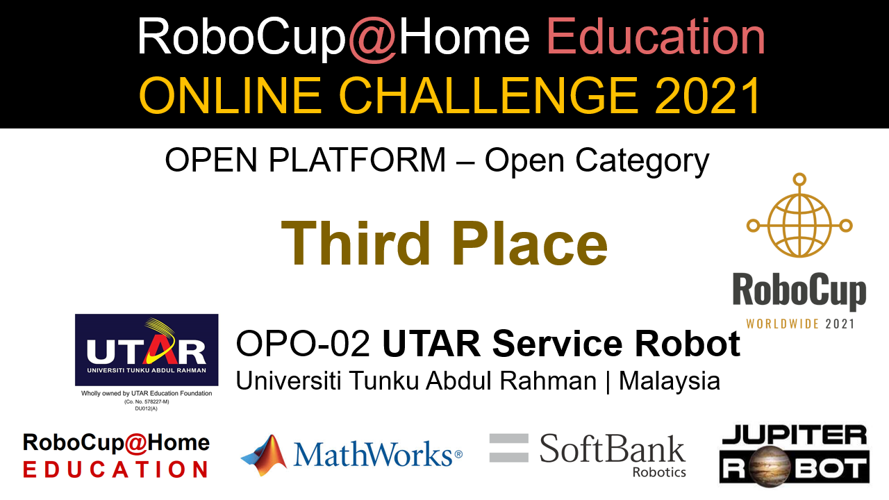OPO-3rd OPO-02 UTAR Service Robot - Online Challenge 2021